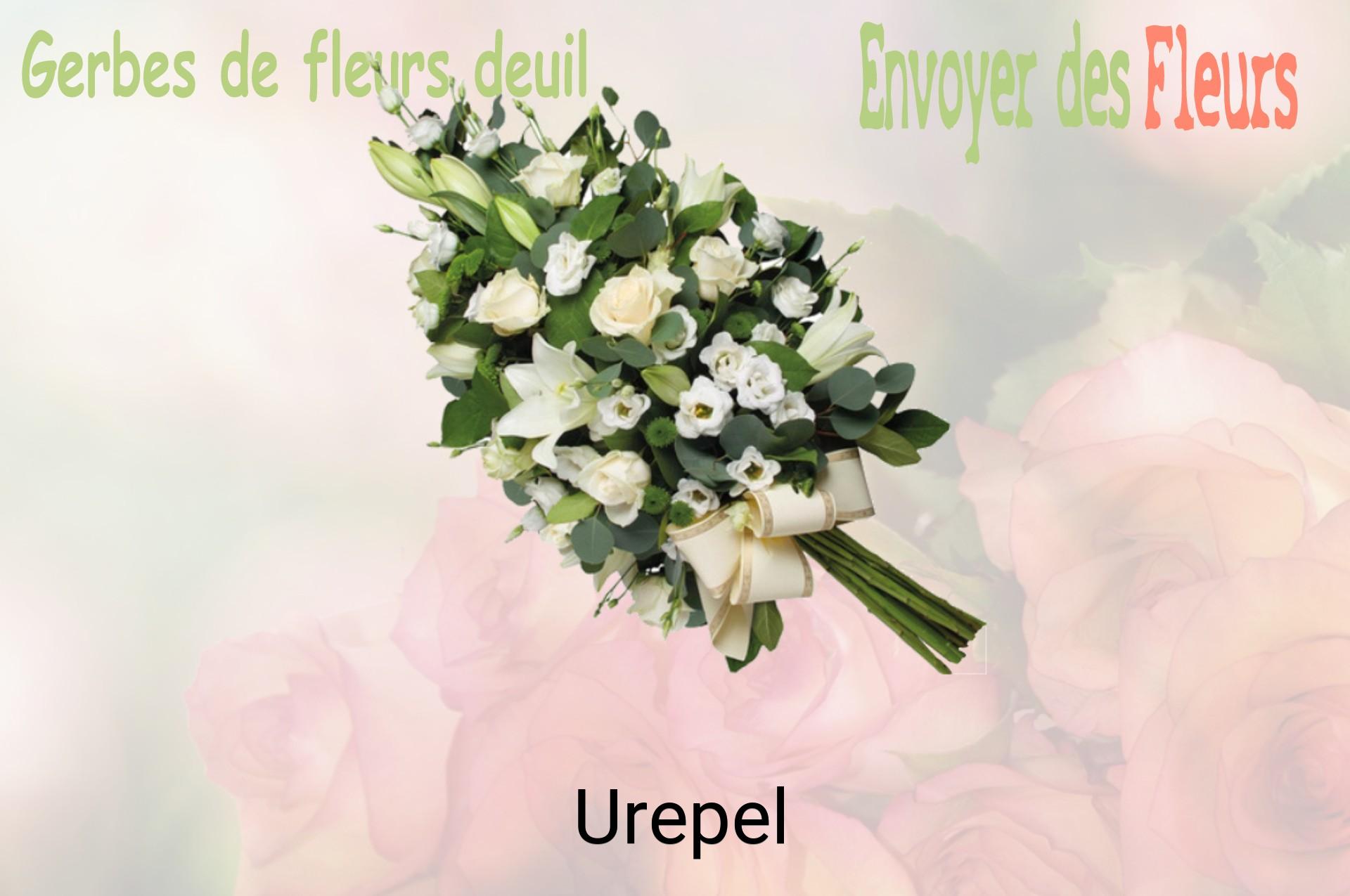 Gerbe de fleurs de deuil livrée à Urepel
